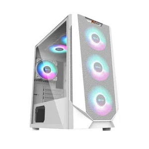 PC Power Panzer Mesh Mid Tower White ATX Gaming Desktop Casing #PG-300