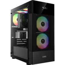 Gamdias AURA GC5 ELITE ARGB ATX Mid-Tower Gaming Casing With Digital Display