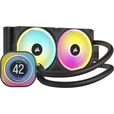 Corsair iCUE Link H100i LCD RGB 240mm AIO Liquid CPU Cooler With Display & iCUE LINK System Hub