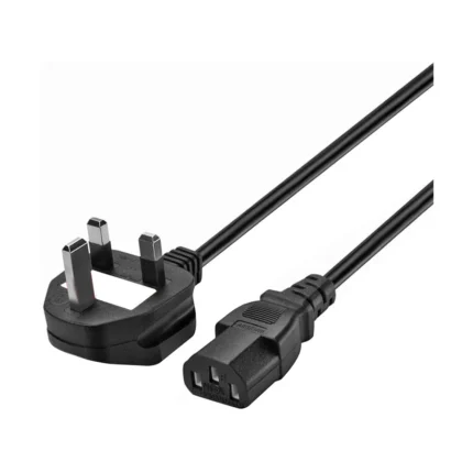 3-Pin 1.5 Meter Black Desktop Power Cable