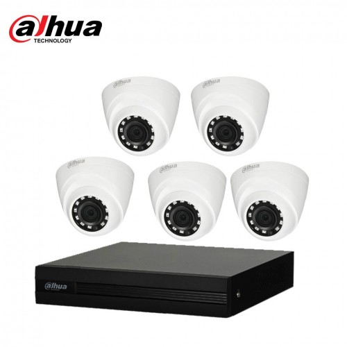 Dahua 5 unit Cc camera package With Monitor