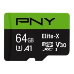 PNY Elite-X 64GB Class 10 U3 V30 microSDXC Memory Card